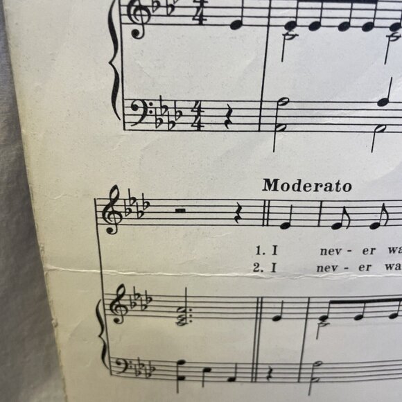 I Never Walk Alone Piano Sheet Music Ackley 1952 Rodeheaver Co. Gloria Roe Cover - Picture 7 of 7